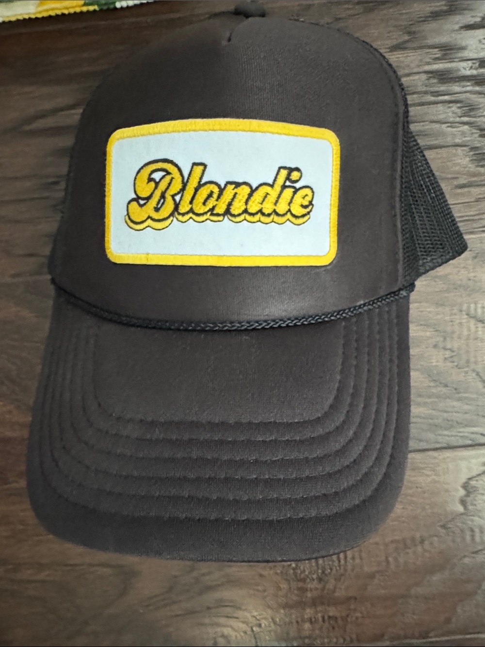 Black Trucker Hat and Lemon Tote - Picture 2 of 13